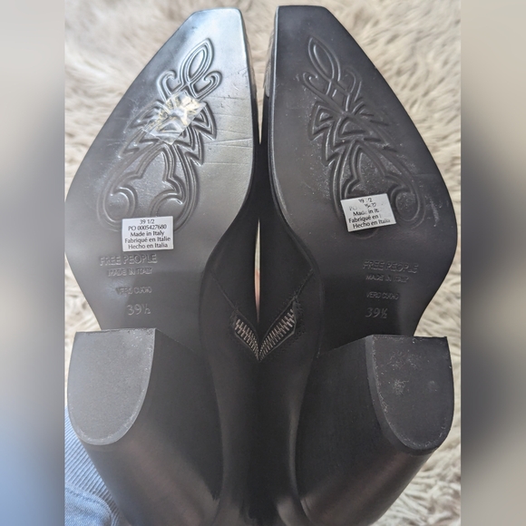 NWOT Free People Brayden Boots in Black Leather - Picture 11 of 14